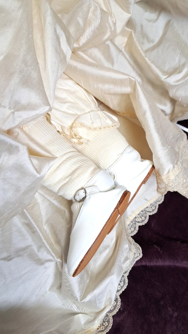 Linda Murray Original Cloth Doll Spice Artist Proof Cream Lace Bonnet Dress - 8