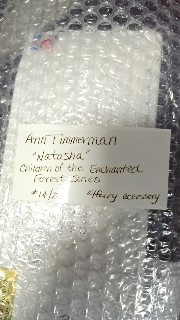 Ann Timmerman Natasha Children Of The Enchanted Forest Doll #14/20 W/ Fairy Accessory - 11