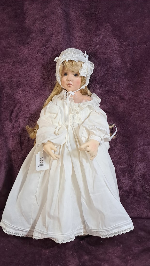 Rare Wax Over Porcelain Doll (1 of 7)