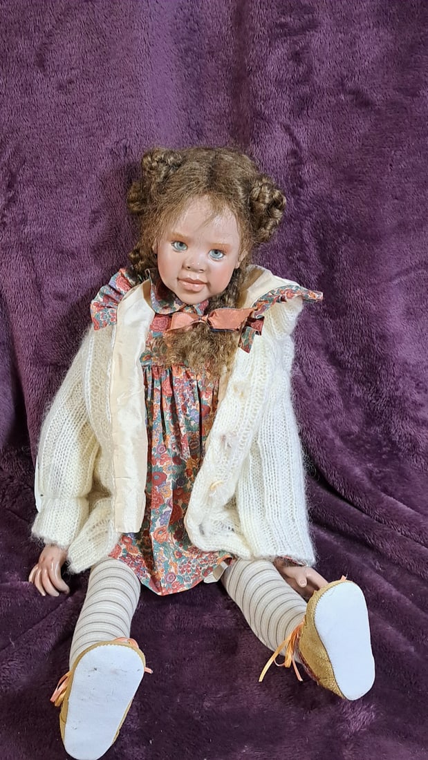 Krey Baby Libby Wax Over Porcelain - 5 Of 12 - 2001: Please read descriptions and examine pictures carefully. Take into account shipping when bidding. 30x15x10 15lbs Height: 15 Width: 10 Low Estimate: 50.00 High Estimate: 120.00