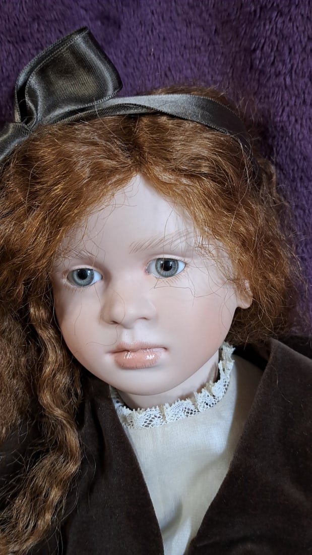 Ruth Treffeisen Concetta Porcelain Doll - 7 Of 30 With Basket - 2