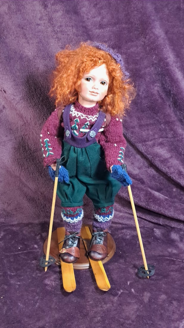 Mi Babies Russian Snow Bunny Skiing- No. 4 Of 30 Porcelain Doll (1 of 13)