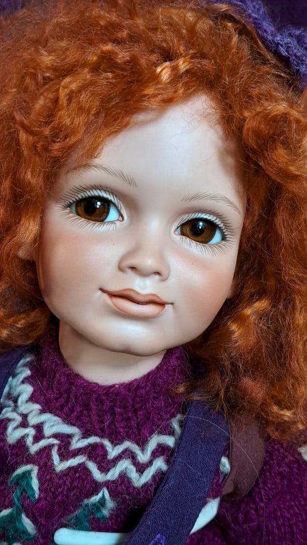 Mi Babies Russian Snow Bunny Skiing- No. 4 Of 30 Porcelain Doll - 2