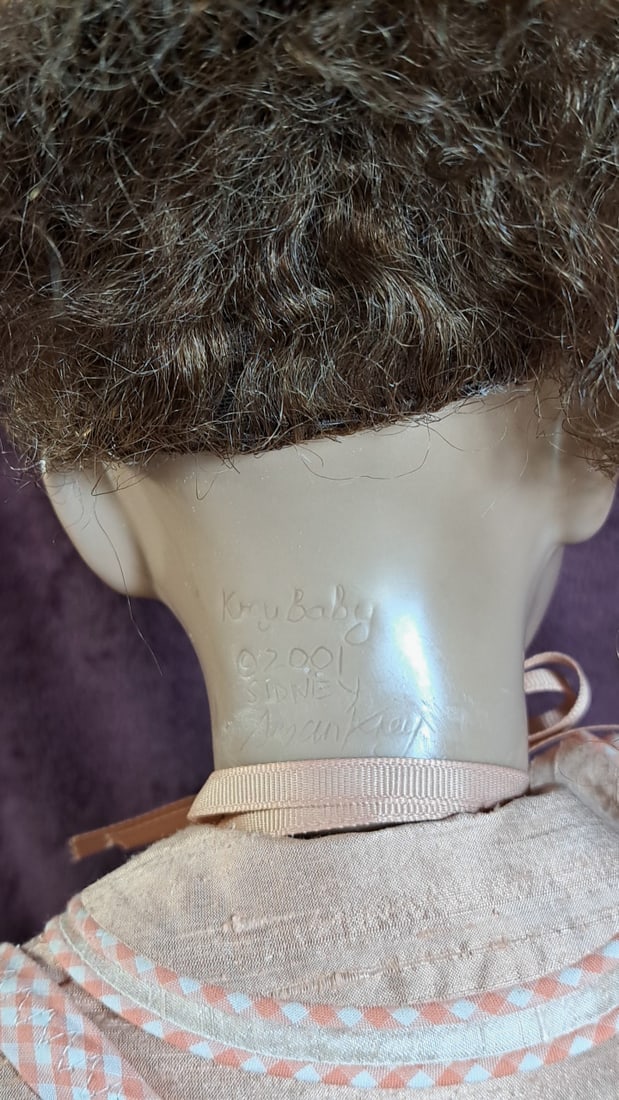 Krey Baby Sidney Wax Over Porcelain Doll - 10
