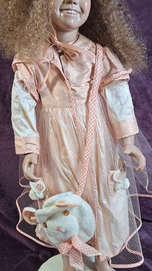 Krey Baby Sidney Wax Over Porcelain Doll - 12