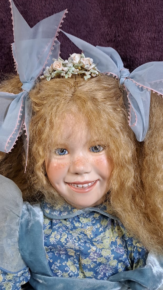 Krey Baby Goldilocks 2000 Wax On Porcelain Doll - 2