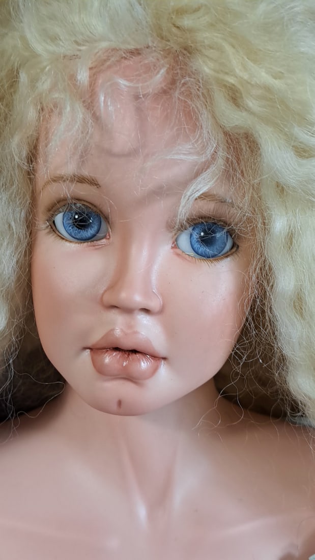 Real Hair Savannah Joyce Nicholson Artist Signed Porcelain Doll - 2