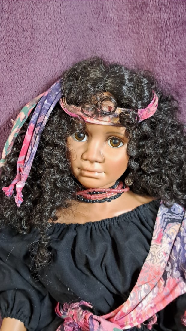Karen Blandford Jamaica Porcelain Doll Limited Edition No. 10 Of 30 Signed: Please read descriptions and examine pictures carefully. Take into account shipping when bidding. 30x15x10 15lbs Height: 15 Width: 10 Low Estimate: 50.00 High Estimate: 600.00