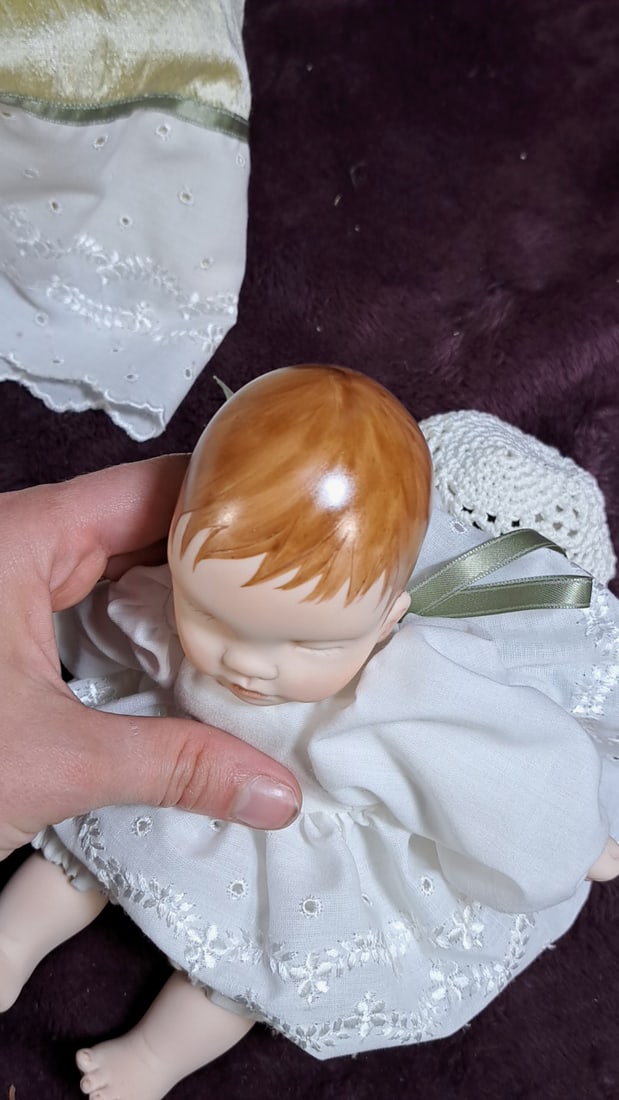 Gaby Rodeman Porcelain Doll With Mini Baby Doll - 10