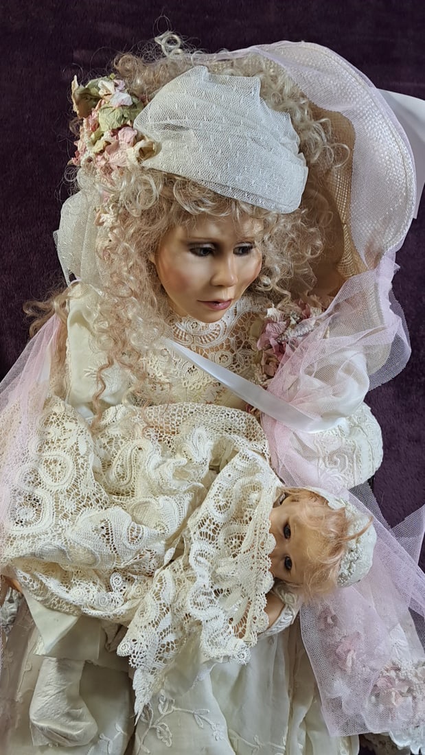 Annette Himstedt Siri With Baby Doll And And Chair (1 of 10)