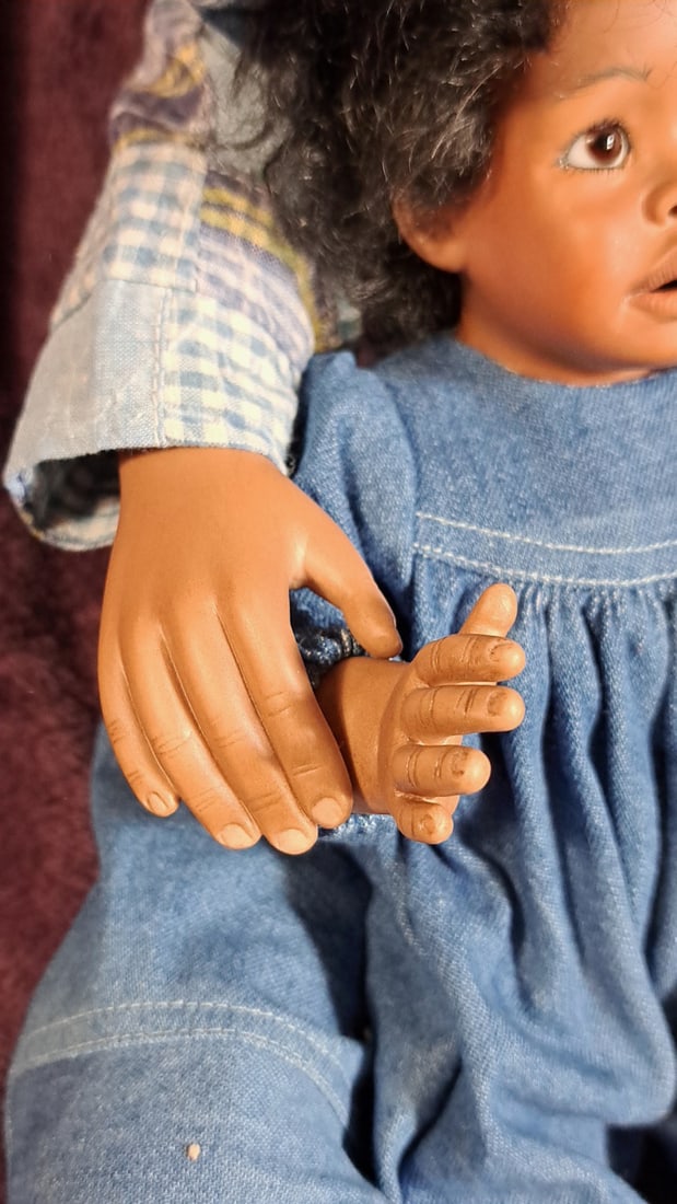 Reucite Hoke Porcelain Doll With Baby - 5