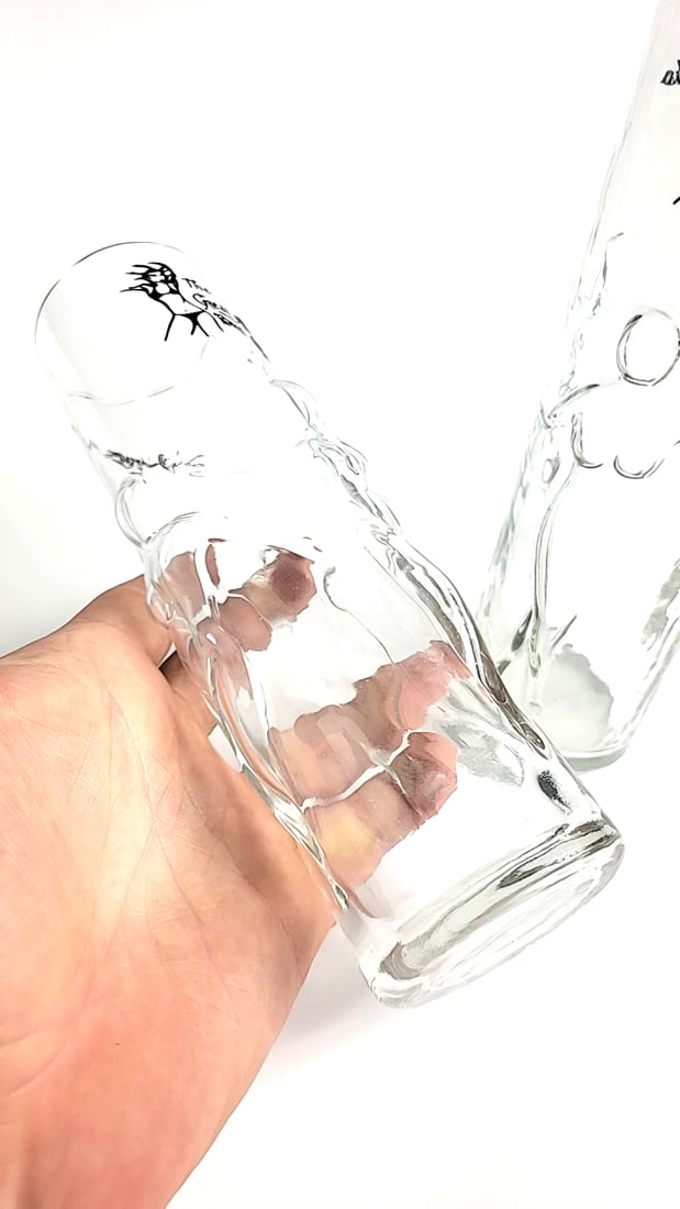 Set of 2 The Great Alaskan Bush Company Anchorage Alaska Embossed Tall Drinking Highball Glasses - 2
