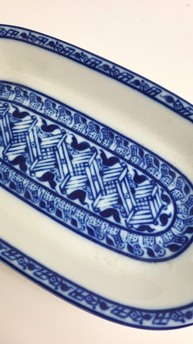 Rrstrand Cobalti Oiva Toikka Blue White Oval Porcelain Serving Dish Sweden - 2