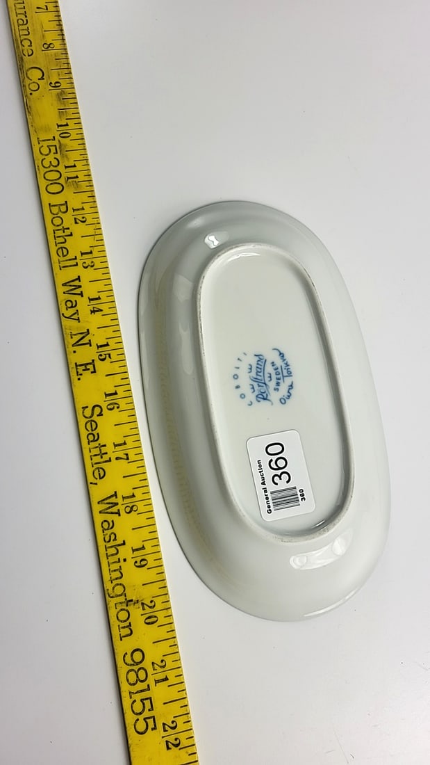 Rrstrand Cobalti Oiva Toikka Blue White Oval Porcelain Serving Dish Sweden - 5