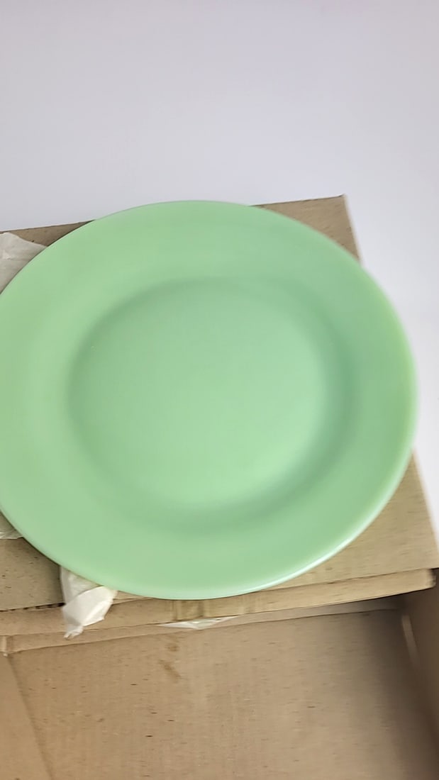 Gibson Jadeite Green 10.5 in Dinner Plate Set of 4 - 2