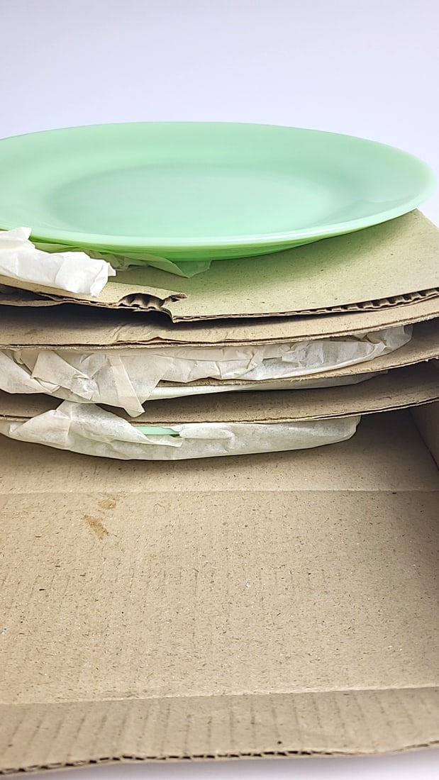 Gibson Jadeite Green 10.5 in Dinner Plate Set of 4 - 5