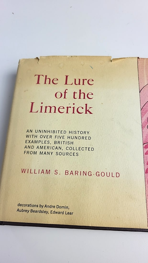 The Lure of the Limerick William S. Baring-Gould Hardcover Book 1969 Seventh Printing - 2