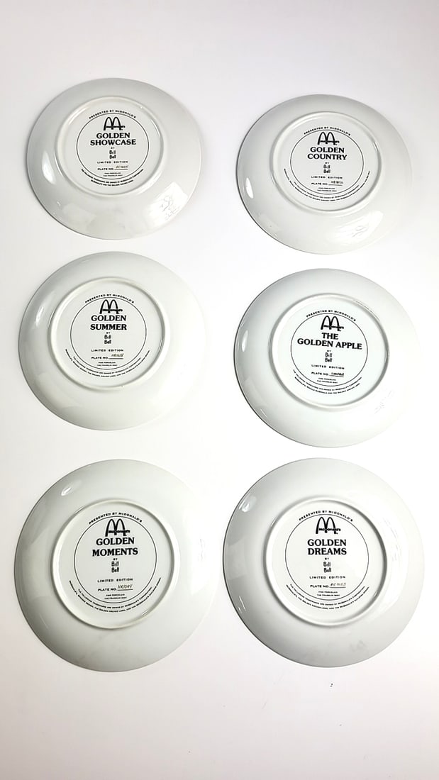 McDonald's Bill Bell Golden Moments Franklin Mint Porcelain Collector Plates Set of 6 - 3