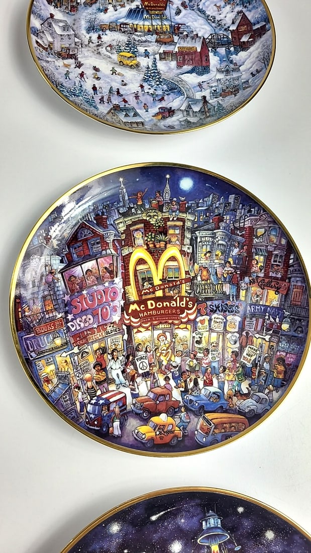 McDonald's Bill Bell Golden Moments Franklin Mint Porcelain Collector Plates Set of 6 - 7