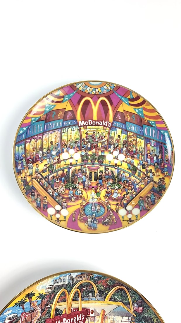 McDonald's Bill Bell Golden Moments Franklin Mint Porcelain Collector Plates Set of 6 - 9