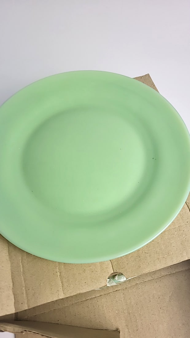 Gibson 10.5 Jadeite Green Dinner Plate Set of 4 - 2