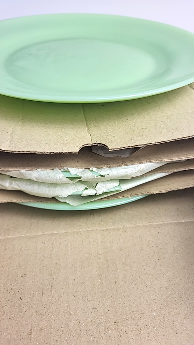 Gibson 10.5 Jadeite Green Dinner Plate Set of 4 - 5