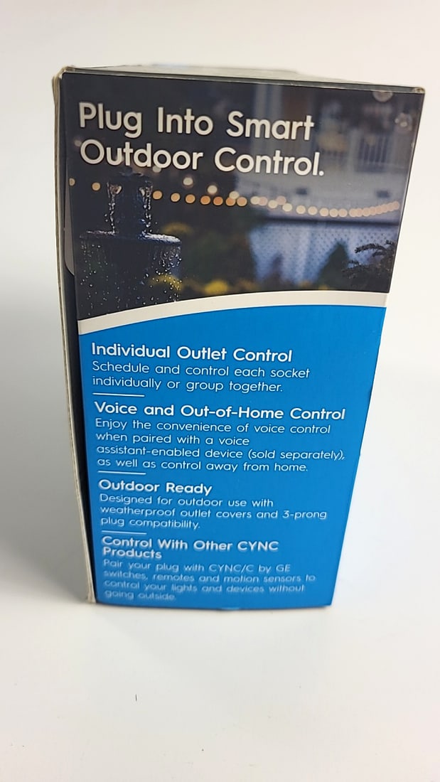 GE Cync CPLGOD2BLG1/ST1P Outdoor Smart Plug Wi-Fi, 1 Plug, Alexa/Google Compatible - 2