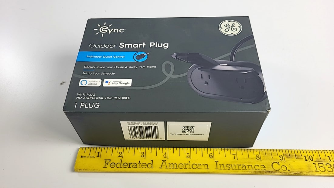 GE Cync CPLGOD2BLG1/ST1P Outdoor Smart Plug Wi-Fi, 1 Plug, Alexa/Google Compatible - 5