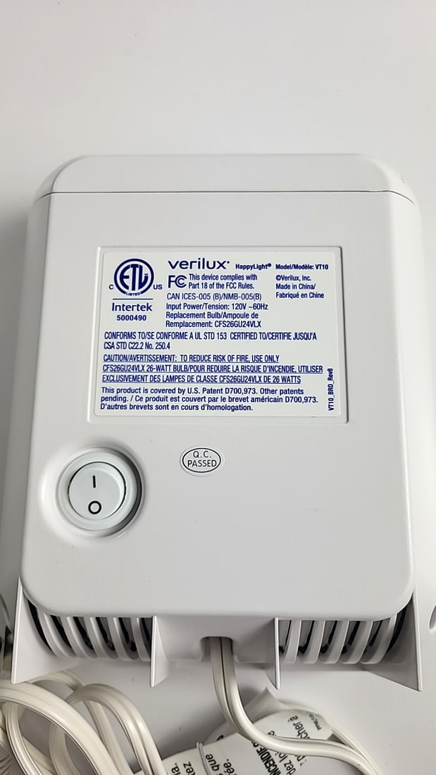 Verilux HappyLight Compact Energy Lamp Model VT10 10,000 Lux UV-Free - 3