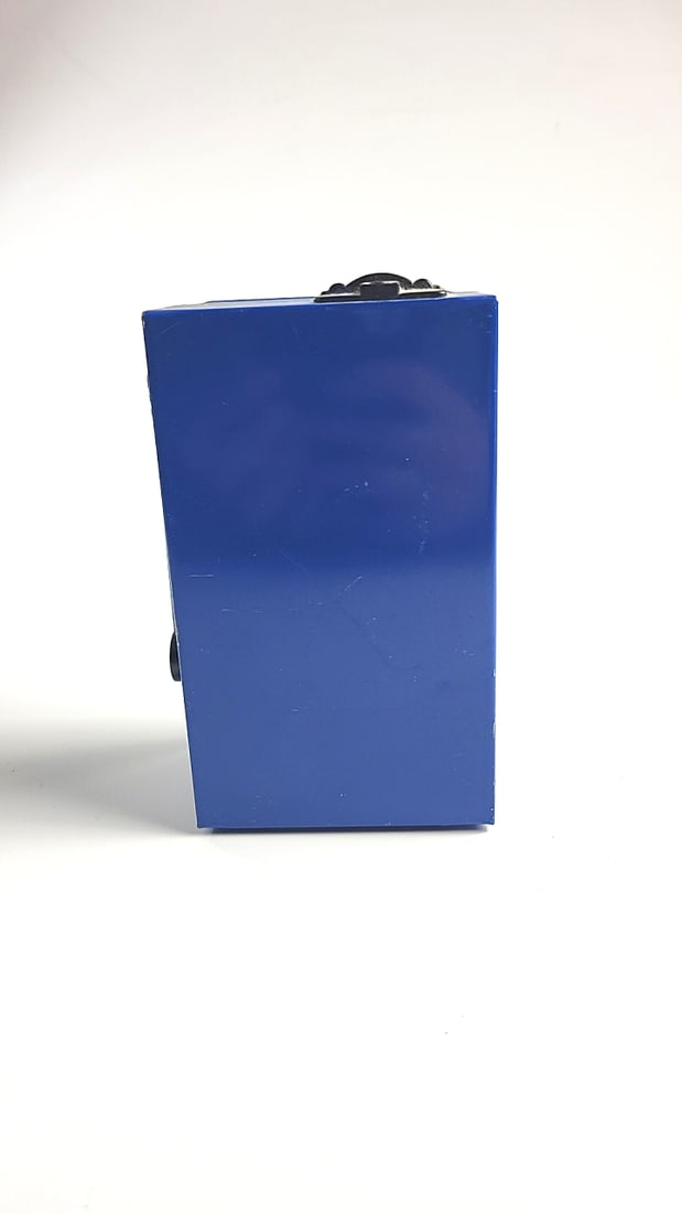Waco Casino Prince Toy Slot Machine Bank Blue Plastic Chrome Japan - 3