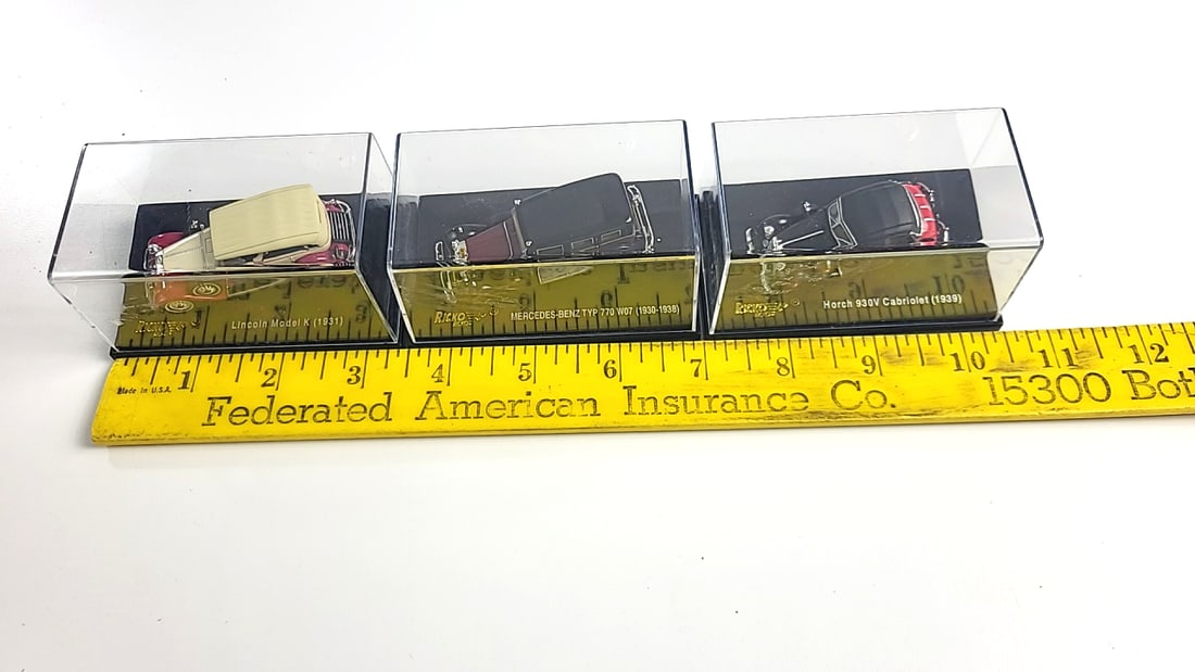 Ricko Diecast Model Car Lot: Lincoln Model K, Mercedes-Benz 770 W07, Horch 930V Cabriolet - 5
