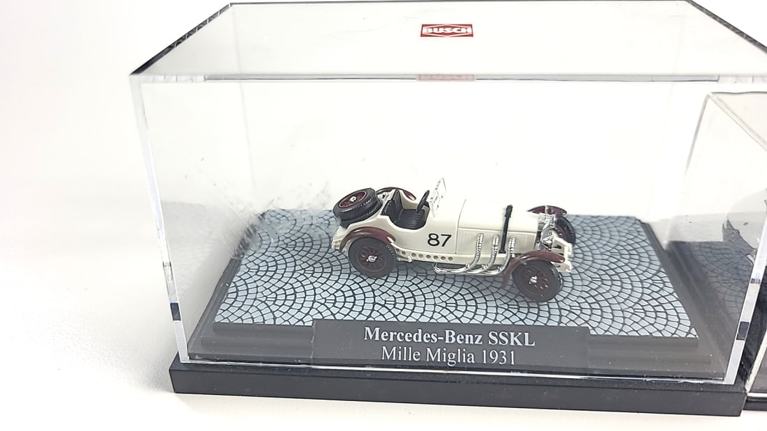 Busch & Model Power Mercedes-Benz SSKL, 300 SL Le Mans, Dodge Sprinter Model Car Lot - 2