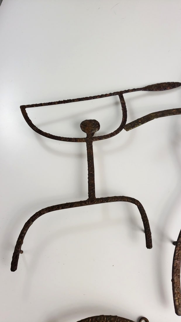 Frank Andrews Abstract Copper Wall Sculpture with Figures, Fish Motifs - 5