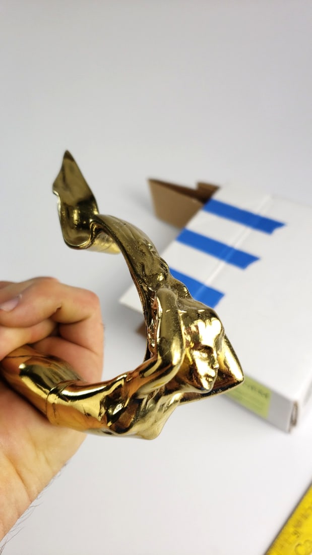 Hood Gem 303G Flying Lady 1931 Cadillac Style Gold Finish Hood Ornament - 5