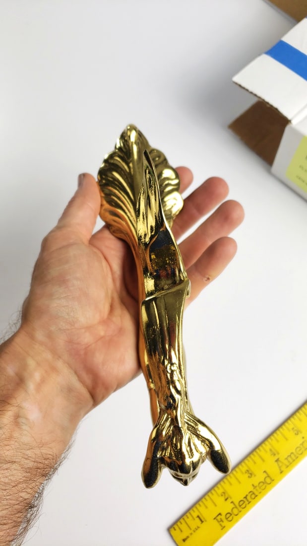 Hood Gem 303G Flying Lady 1931 Cadillac Style Gold Finish Hood Ornament - 6