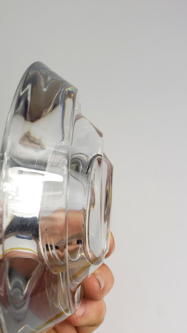 Miller Rogaska Clear Crystal 5 in Round Candle Holder - 3