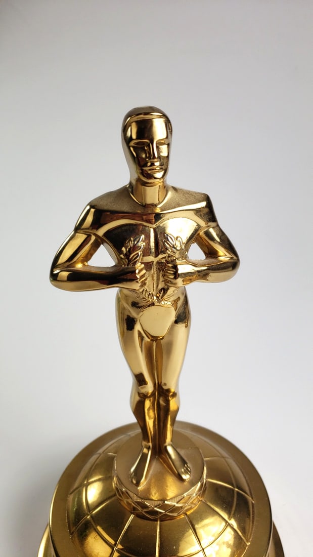 R.S. Owens & Co. 1980 Food Store Market Advertising Mega Foods Gold Trophy Statuette - 2