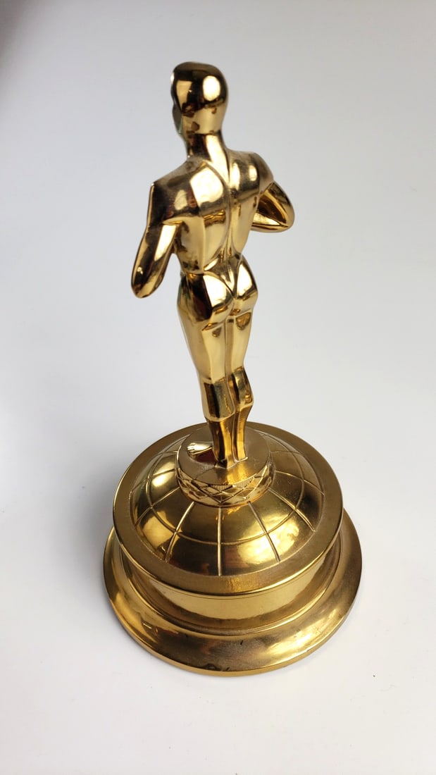 R.S. Owens & Co. 1980 Food Store Market Advertising Mega Foods Gold Trophy Statuette - 6