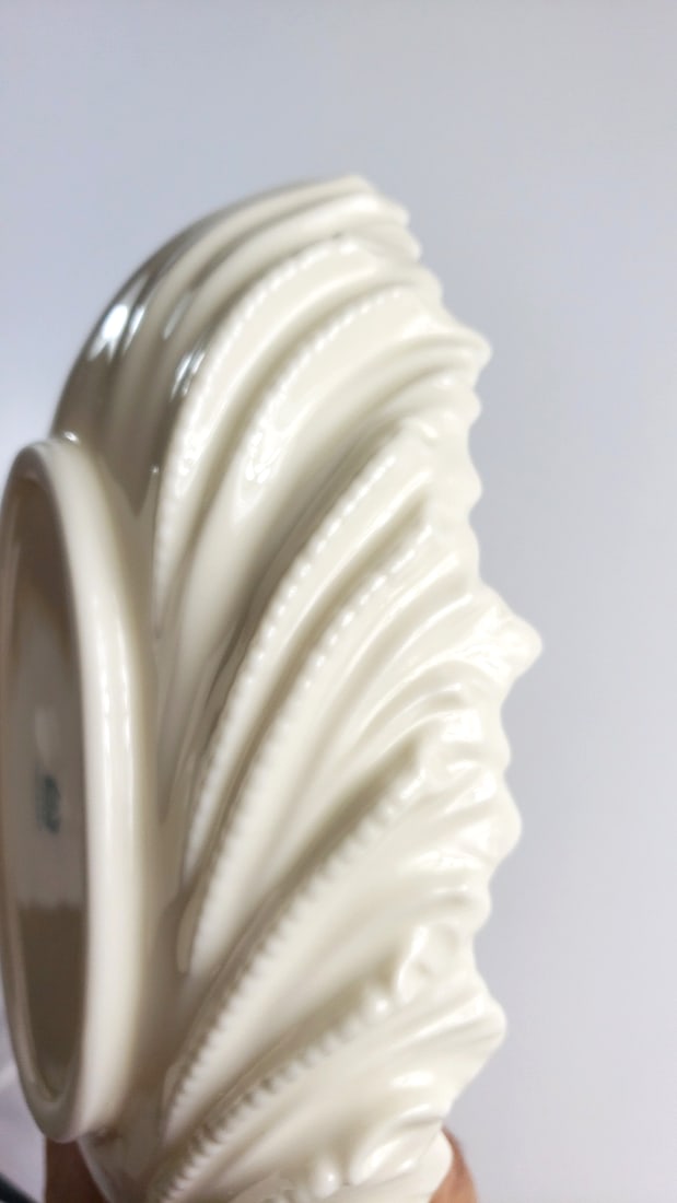 Lenox Ivory Porcelain Shell Leaf Dish Made in USA - 5