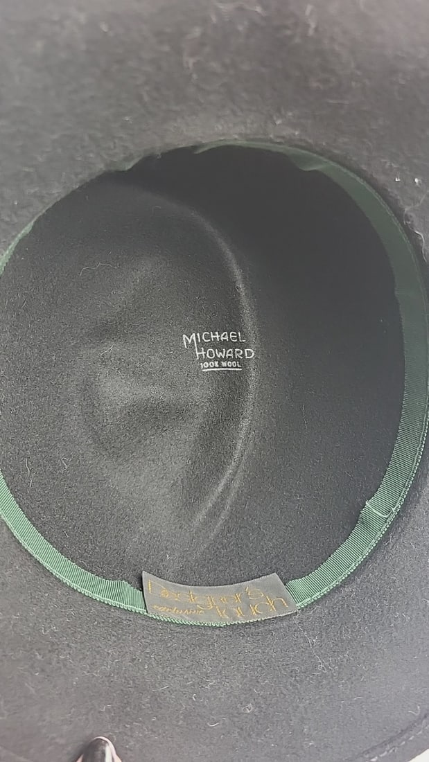 3 Hat Lot: Michael Howard 100% Wool Fedora, Kangol Wool Grouser Donegal Size S, Cream Acrylic Hat - 2