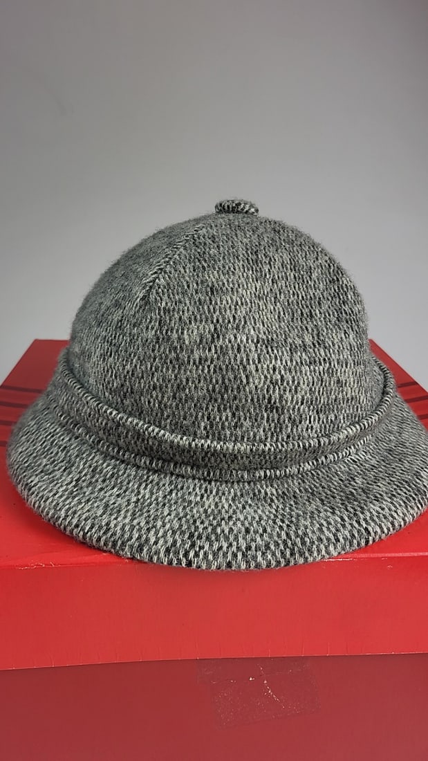 3 Hat Lot: Michael Howard 100% Wool Fedora, Kangol Wool Grouser Donegal Size S, Cream Acrylic Hat - 6