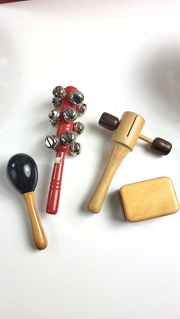 Restoration Hardware Family Band Percussion Instrument Set with Red Box - 4