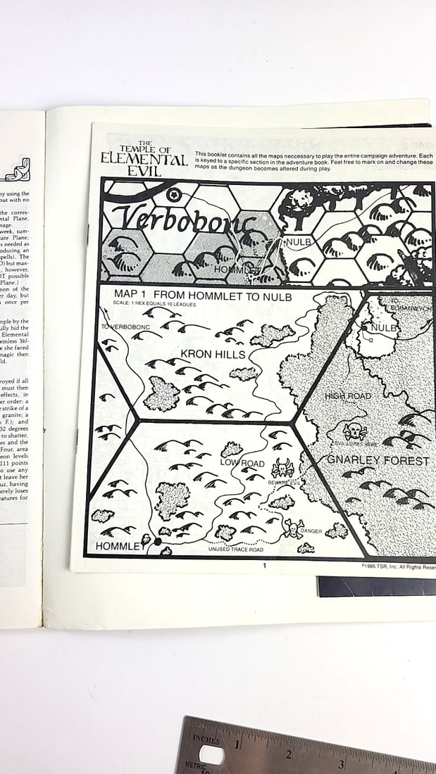 TSR AD&D T1-4 The Temple of Elemental Evil Official Game Adventure Module - 5