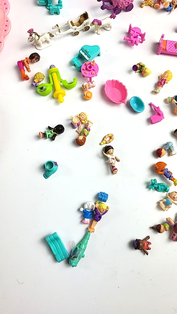 Polly Pocket Bluebird Mini Playsets Buildings Figures Accessories Lot - 3