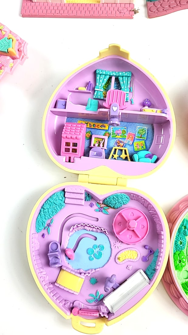 Polly Pocket Bluebird Mini Playsets Buildings Figures Accessories Lot - 6