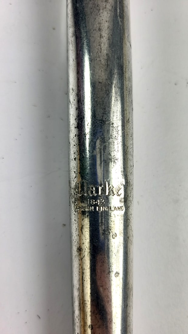 Clarke Key C Tin Whistle Made in England 6-Hole Metal - 2