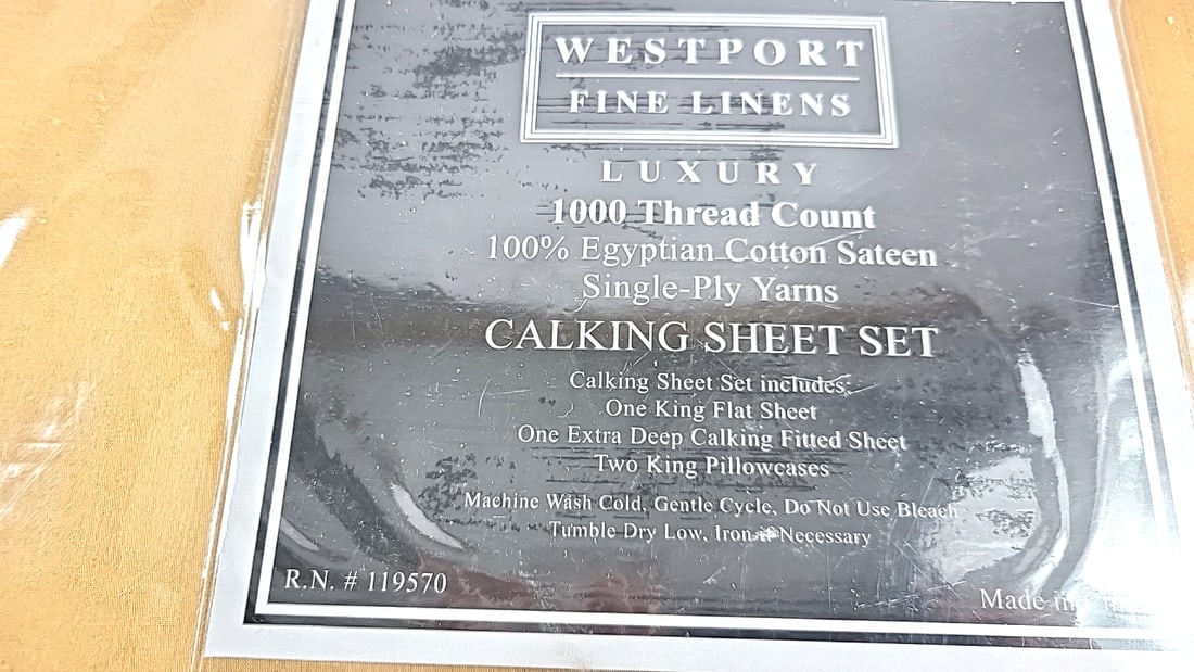 Westport Fine Linens Luxury 1000 TC Egyptian Cotton Sateen Cal King Sheet Set Copper - 3