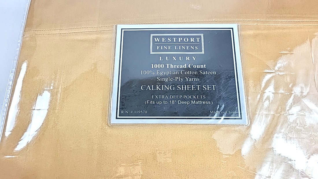 Westport Fine Linens Luxury 1000 TC Egyptian Cotton Sateen Cal King Sheet Set Copper - 4