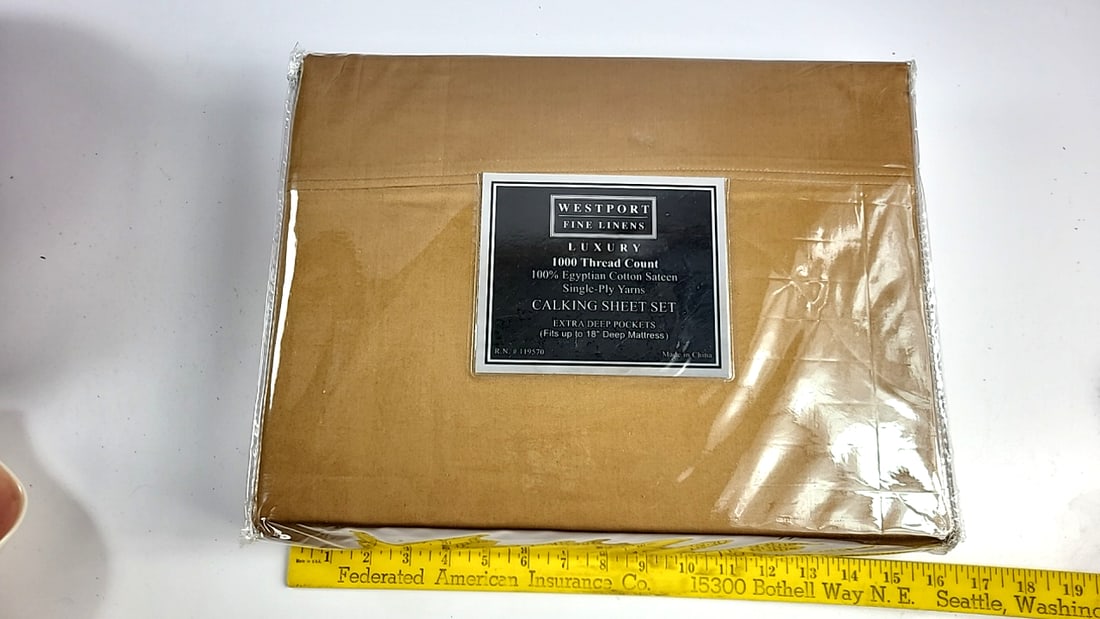 Westport Fine Linens Luxury 1000 TC Egyptian Cotton Sateen Cal King Sheet Set Copper - 5