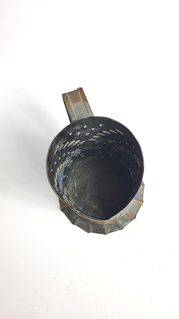 Village Copper Solid Copper Pierced Candle Holder Lantern with Handle - 5